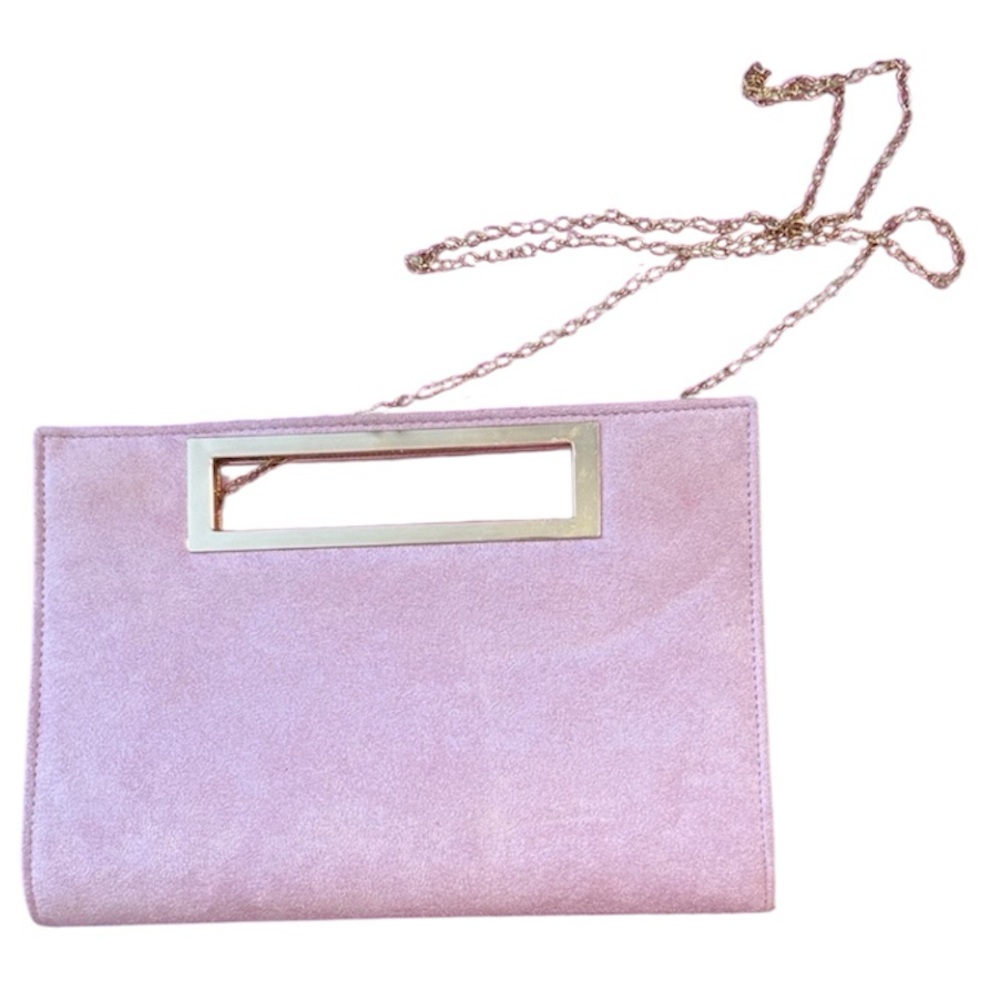 Lisi Lerch Purple Faux Suede Clutch / Crossbody Purse
